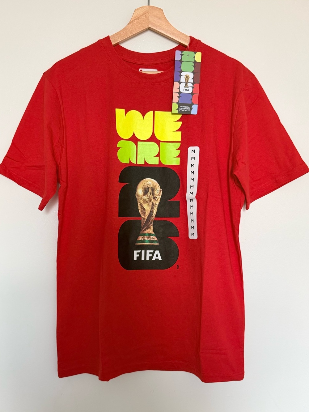 FIFA World Cup 2026 ‘We Are One' Red Graphic Tee Size M